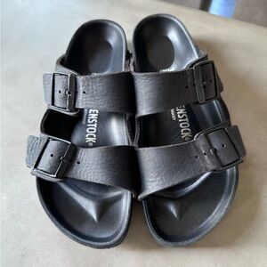 Black leather Arizona Birkenstock size 38